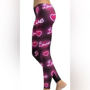 Fiercepulse Neon Love Leggings, L
